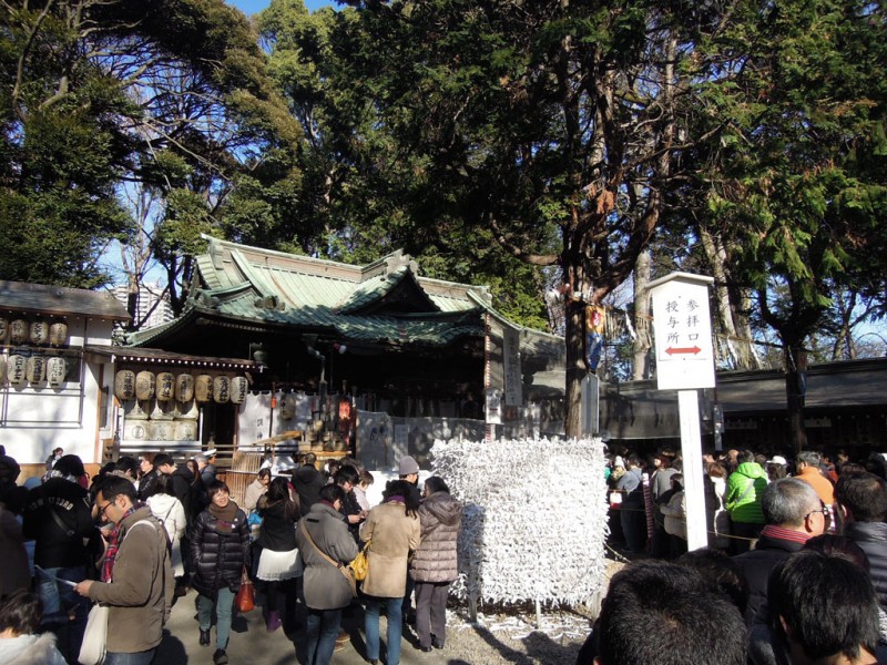 調神社 2014年 初詣 拝殿