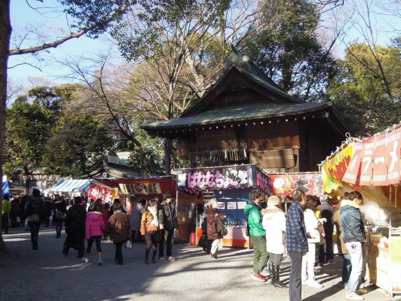 調神社 2014年 初詣 境内屋台