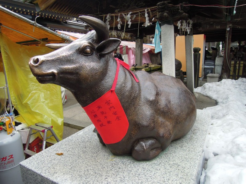 湯島天神 撫で牛