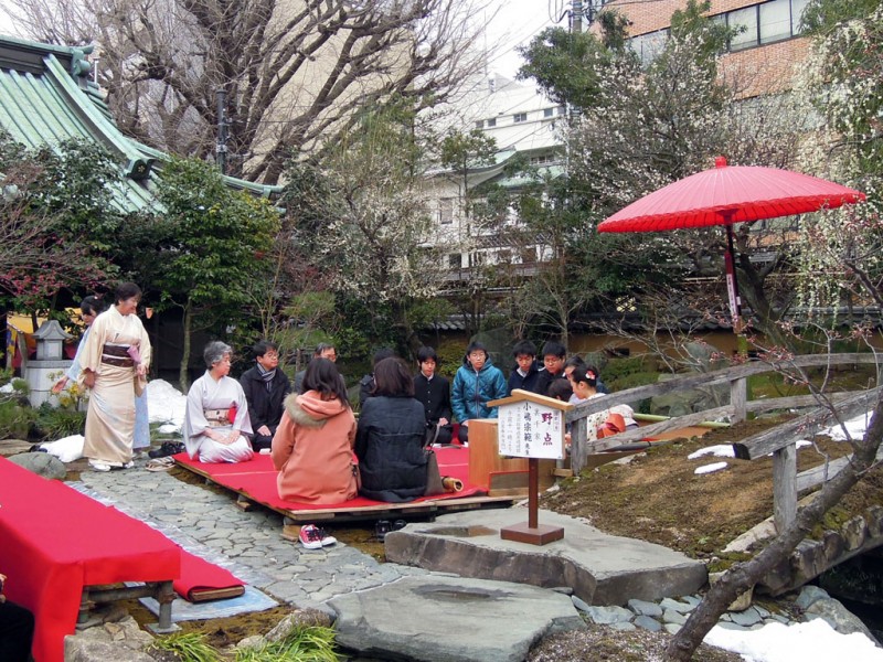 湯島天神 梅まつり 野点