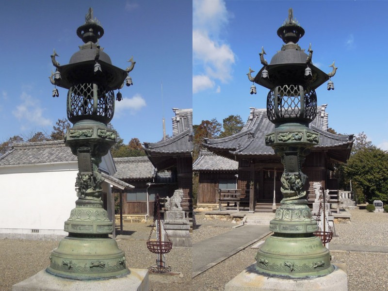 菟頭神社 鉄燈籠