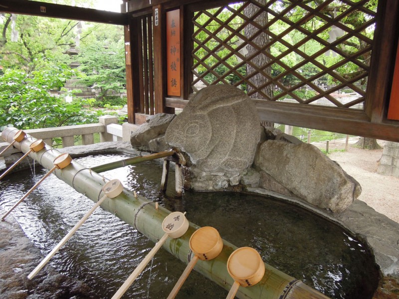 住吉大社 手水舎 兎