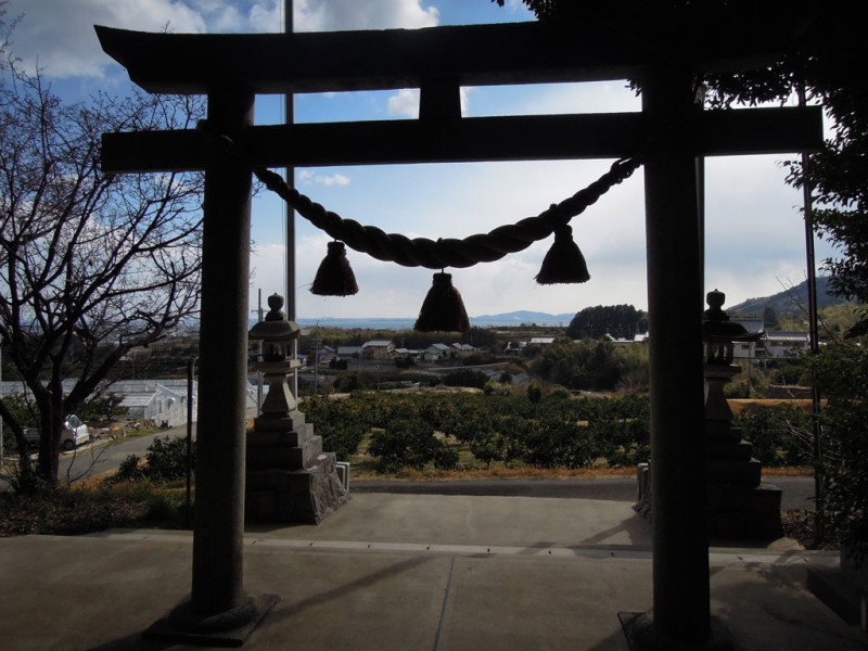 相楽神社（兎上神社） 鳥居