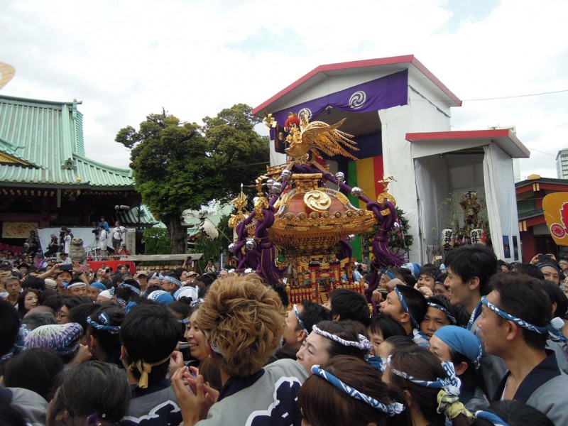 神田祭 2015年 神田明神 神輿入り