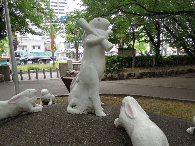 宿院頓宮 白夜の兎 群像