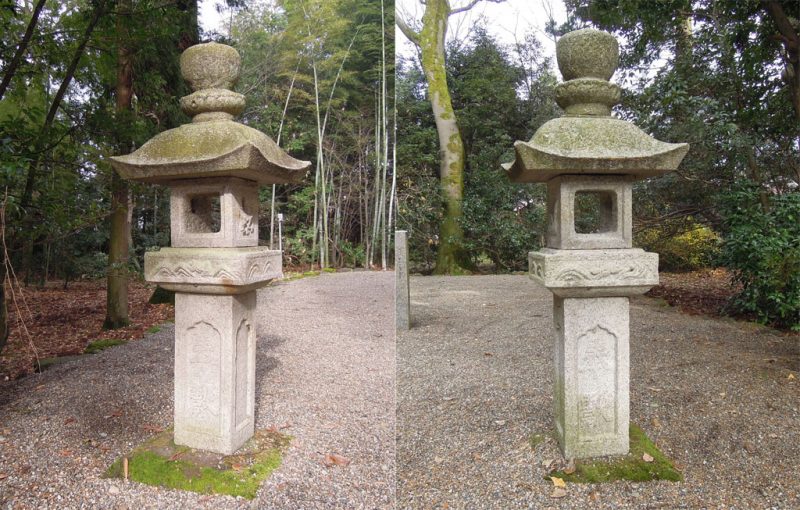 高瀬神社 境内灯籠 兎