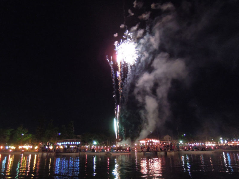 津島祭 宵祭 花火