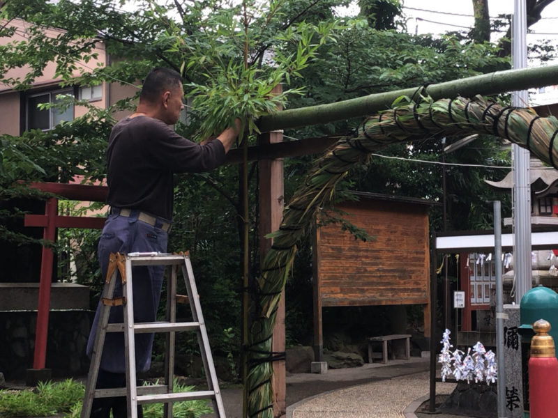 四谷須賀神社 茅の輪