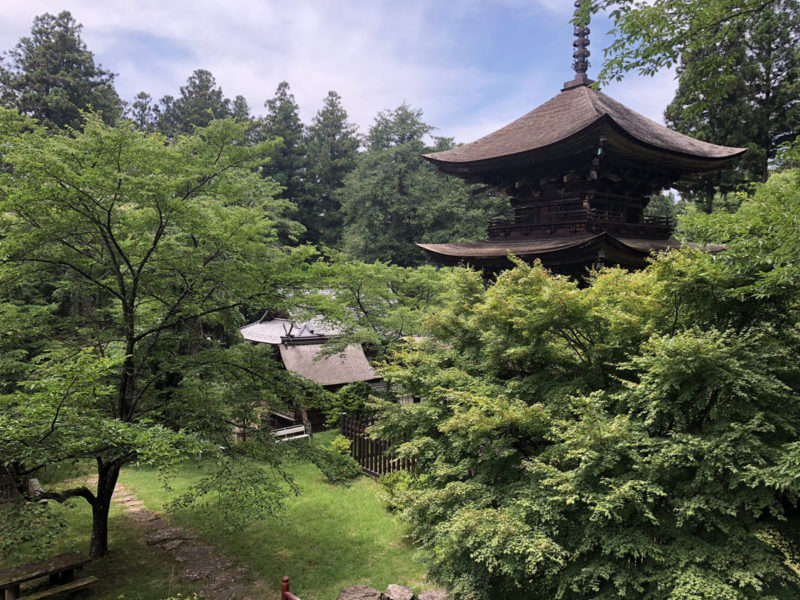 新海三社神社 境内を望む