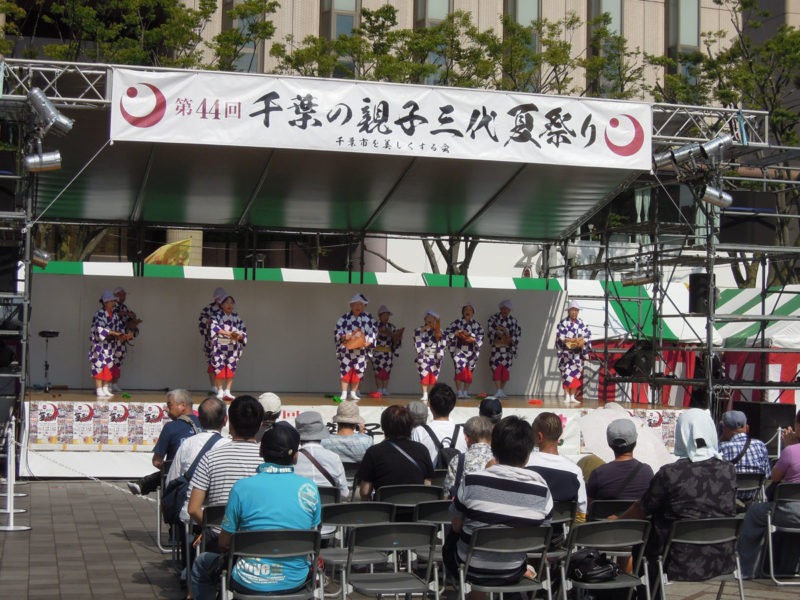 千葉市 親子三代夏祭り 玉簾