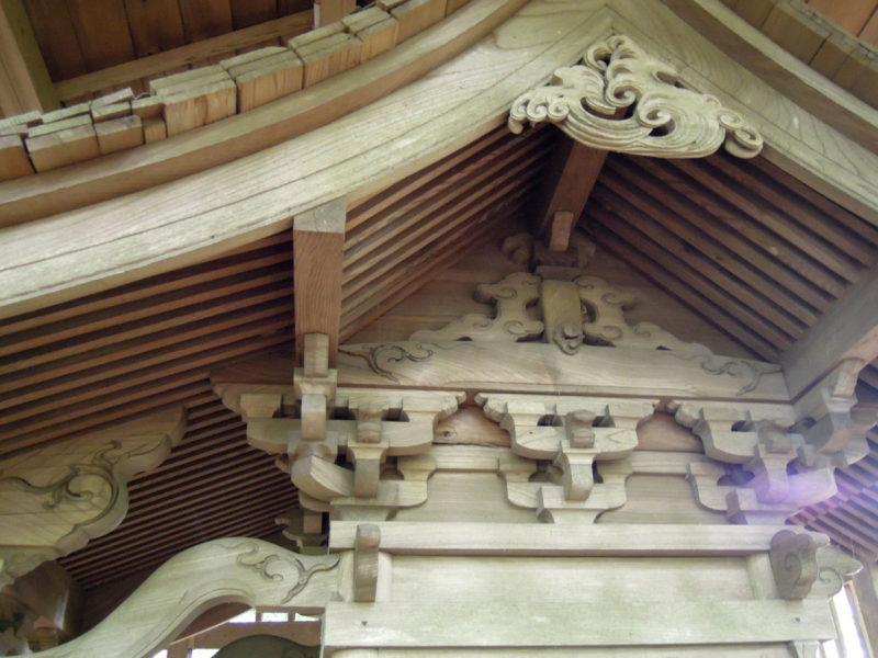 星神社（東和泉城）本殿装飾