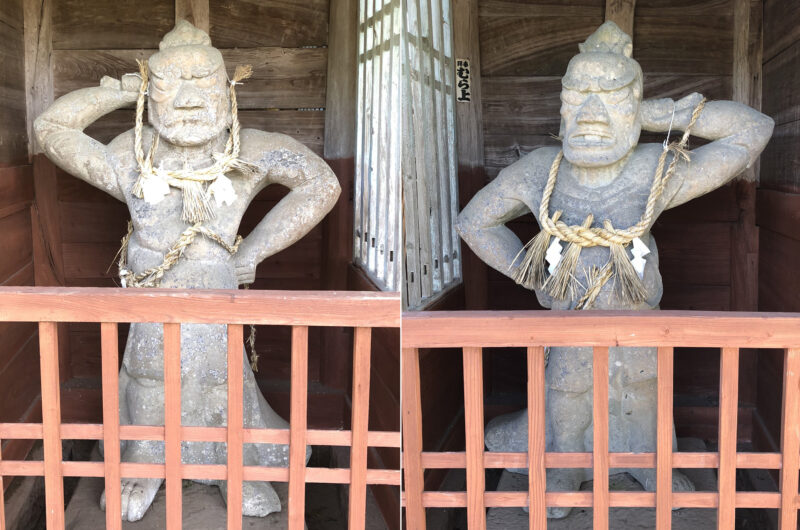 玉名山部田熊野座神社 仁王像