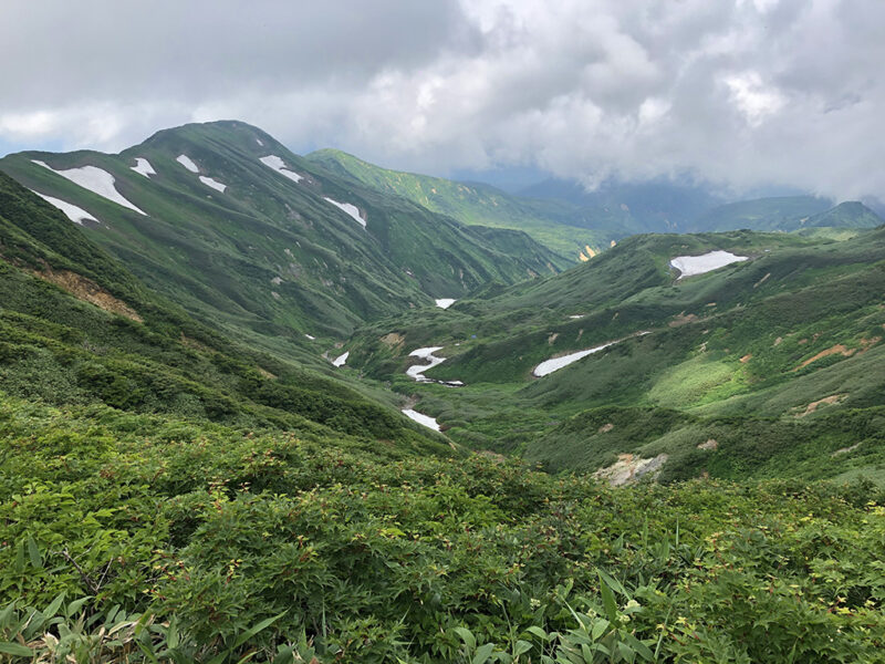 月山 牛首から南側を望む