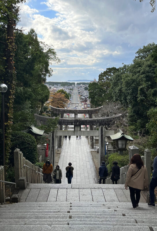 宮地嶽神社 日中の光の道