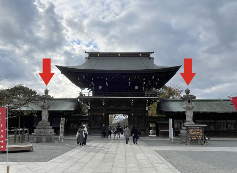 宮地嶽神社 楼門 後ろから