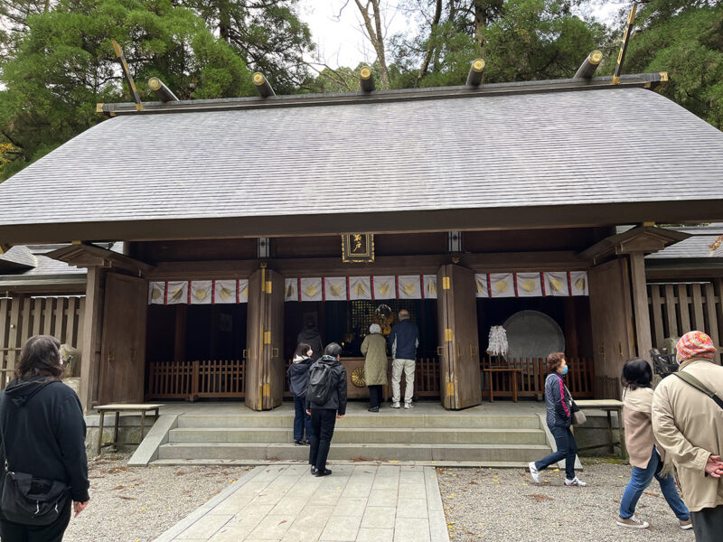 天岩戸神社 天の岩戸拝殿