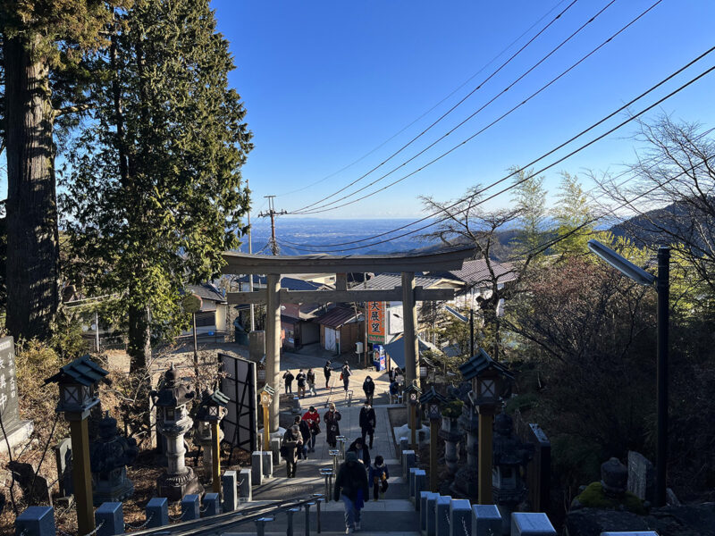 御嶽山 門前町を振り返る