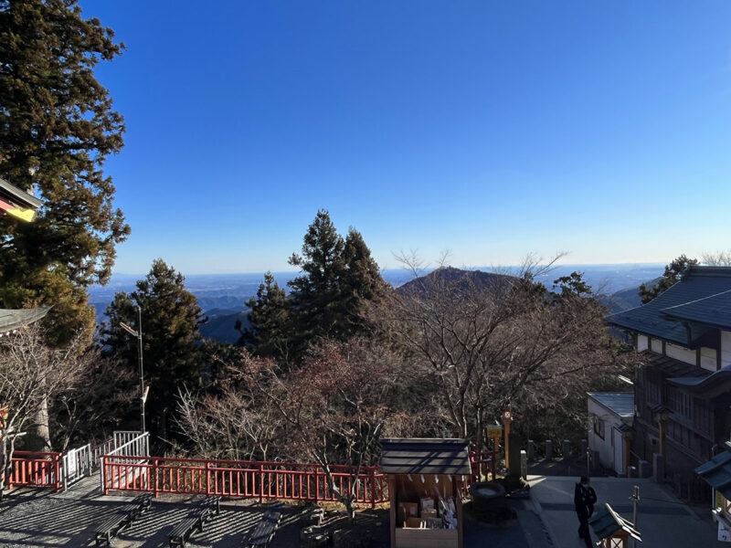 御嶽神社 拝殿前からの眺望
