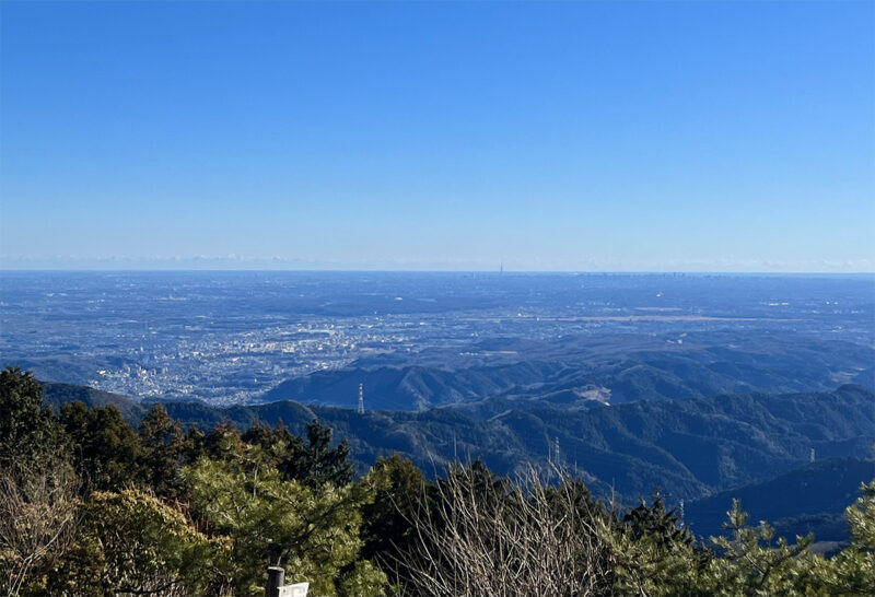 日の出山からの眺望