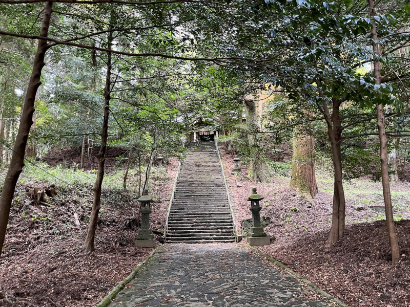 槵觸神社 参道