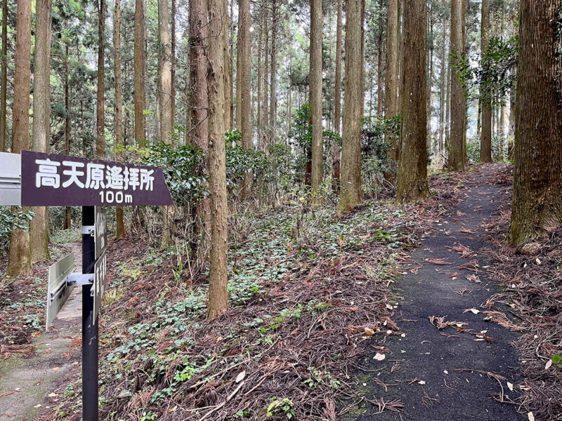 槵觸神社から高天原遥拝所へ